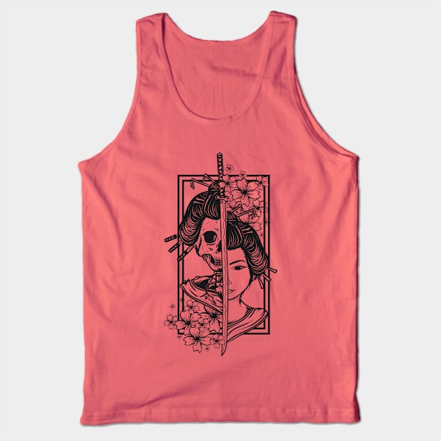 Skull and Spirit Tank Top by machmigo